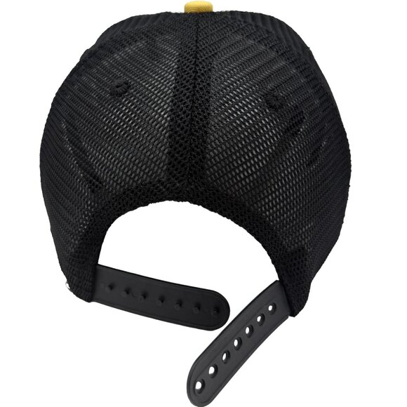 VTG PITTSBURGH PIRATES Grey/Black trucker Hat – Adjust strap, Black/Gold P Logo - Picture 8 of 12